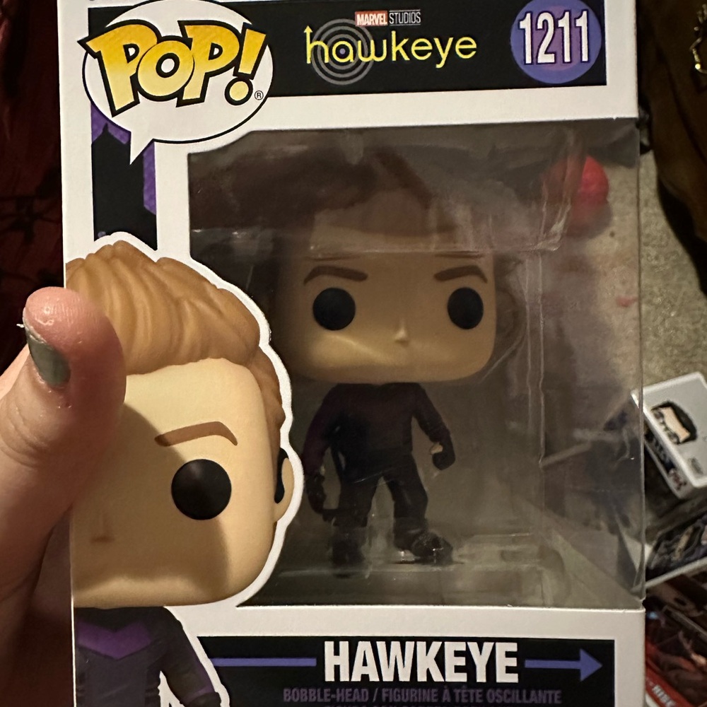 Marvel Hawkeye Collectible Figure in Black and Purple